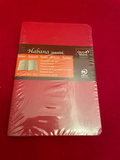 Quo Vadis, coppia di taccuini rossi a righe, 10x15cm, Habana Smooth