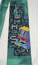 Cravatta vintage Memphis Milano da collezione 100% seta