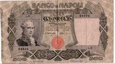 Banconota antica Banco di