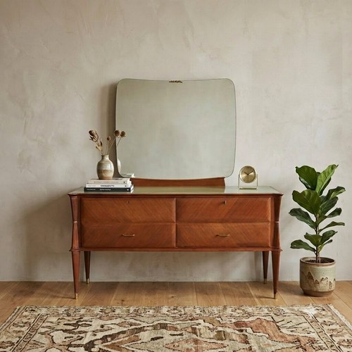 Comò con specchio vintage - comò,