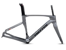 Telaio carbonio 700CX40C asse passante ghiaia 12x142 mm freno a disco telaio bici