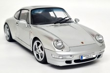 Modellino auto Solido 1/18 Porsche 911 993 Carrera 4S Polar Silver 1996 pressofuso