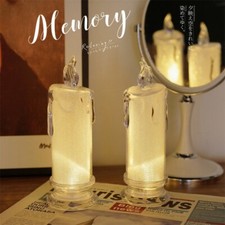 2x Candela LED Romantica Natale Luce Senza Fiamma Decorazione Cena Regalo