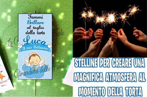 10pz stelline battesimo lei - ,