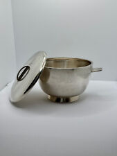 GIO PONTI ZUPPIERA DA 2 PER FRATELLI CALDERONI  IN ALPACCA ARGENTATA 