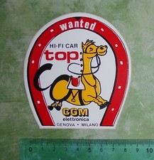 ADESIVO STICKER VINTAGE AUTOCOLLANT AUFKLEBER AUTO MOTO TUNING CGM HI-FI CAR