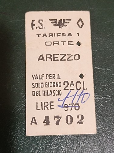 Biglietto ferrovie tariffa - biglietto,