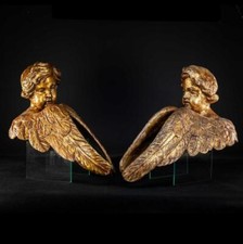 Angel Scultura Paio di Legno