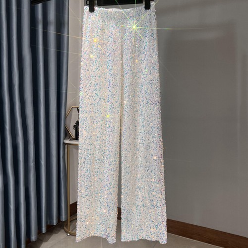 Pantaloni donna larghi bling - donna,