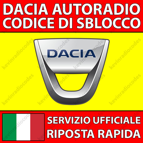 Dacia radio codice - radio,