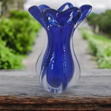 Vaso in vetro artistico pooled