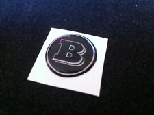 1 Adesivo Resinato Sticker 3D Smart 40 mm  colore Nero grigio BRABUS 450 451 453