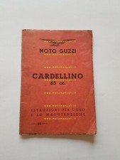 Moto Guzzi Cardellino 65 1956 manuale uso originale genuine owner's manual