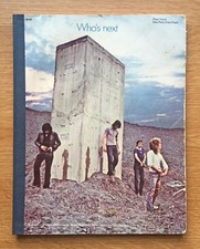 The Who, Who's Next Sheet Music for Piano/Vocal, 1st edition, 1971