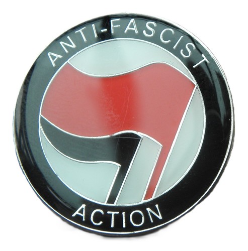 Anti fascist action pin badge - fascist,