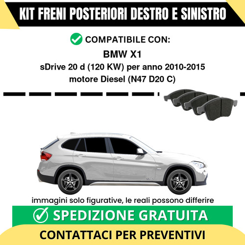 Pastiglie freno posteriori - posteriori, bmw