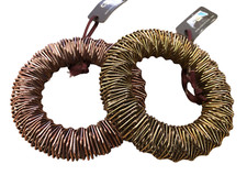 2 BRACCIALI METALLO COLOR RAME E BRONZO BRACCIALETTO A MOLLA ELASTICO H 2,2