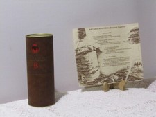 Bussolo contenitore portabottiglia latta cuoio BACARDI RON 8 ANOS