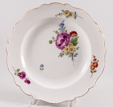 Piatto Meissen fiori stile