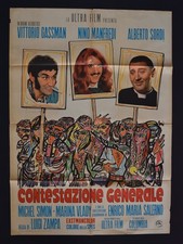 MANIFESTO 2F  CONTESTAZIONE GENERALE Gassman Manfredi Sordi nino alberto