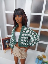 Cardigan all'uncinetto solo