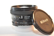 Nikon AF D Nikkor 20mm f/2.8 PRIME FX lens for F100 N80 F5 D750 D850 DF D7200 D