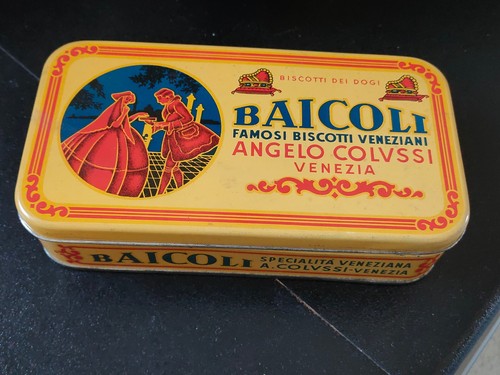 Scatola latta vuota biscotti - ,