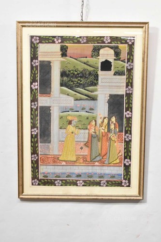 Quadro indiano dipinto mano - dipinto, a