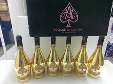 LOTTO DI 6 ARMAND DE BRIGNAC GOLD IN OTTIME CONDIZIONI BOTTIGLIE VUOTE 