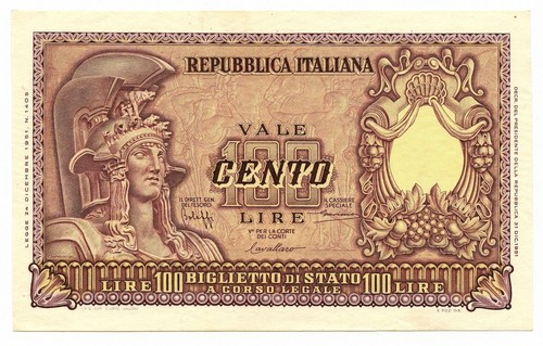 100 lire biglietto stato - biglietto,