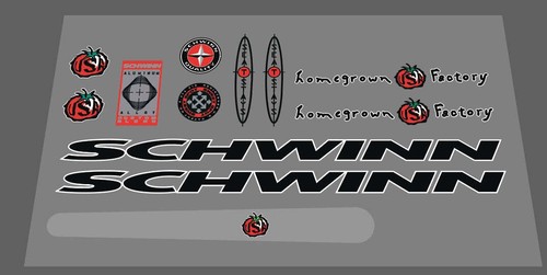 Set decalcomanie schwinn sweet - decalcomanie,