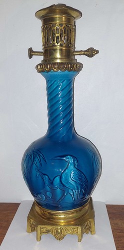 Lampe huile bleu theodore - a,