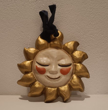 THUN VINTAGE - FORMELLA SOLE, COLORATA, DA APPENDERE, CERAMICA