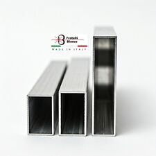 TUBOLARE TUBO RETTANGOLO IN alluminio LUNGHE 2 o 3 metri