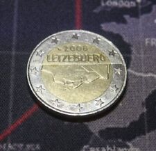 MONETA DA 2 EURO LETZEBUERG 2008 RARA con lettera R incisa nella stella