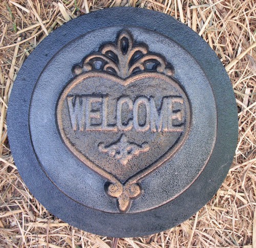 Welcome heart stampo - welcome,