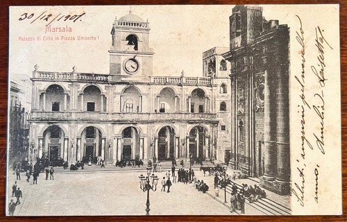 Cartolina epoca marsala - cartolina, d'