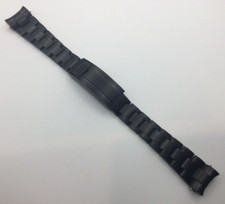 BRACCIALE PVD NERO CON LUCCHETTO PULL GLIDE PER ROLEX DEEPSEA SEA-DWELLER 21MM