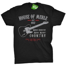 Maglietta Merle Haggard House Of Merle musica country maglietta mamma provata fuorilegge