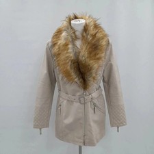 Cappotto ecopelle pelliccia