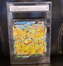 POKEMON JUMBO CGC 10 GEM MINT PIKACHU V-UNION SWSH139-142 CELEBRAZIONI