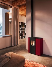 Stufa a Pellet Modello Vale Bordeaux Eva Calor