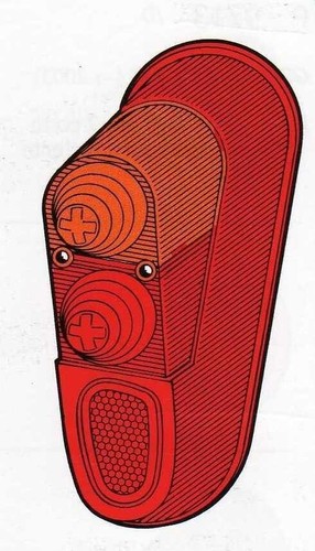 Plastica fanalino posteriore