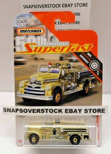 Matchbox gold seagrave fire - gold,