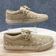 Scarpe Supra uomo 8,5 Cuba sneakers casual beige tela pois basse