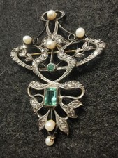 spilla oro argento diamanti