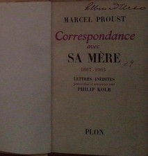 Marcel proust CORRESPONDANCE