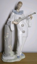 Nao Lladro Pensivo Pierrot