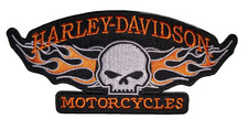 Harley Davidson flaming skull
