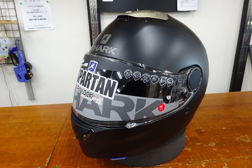 Shark spartan black matte full - black,